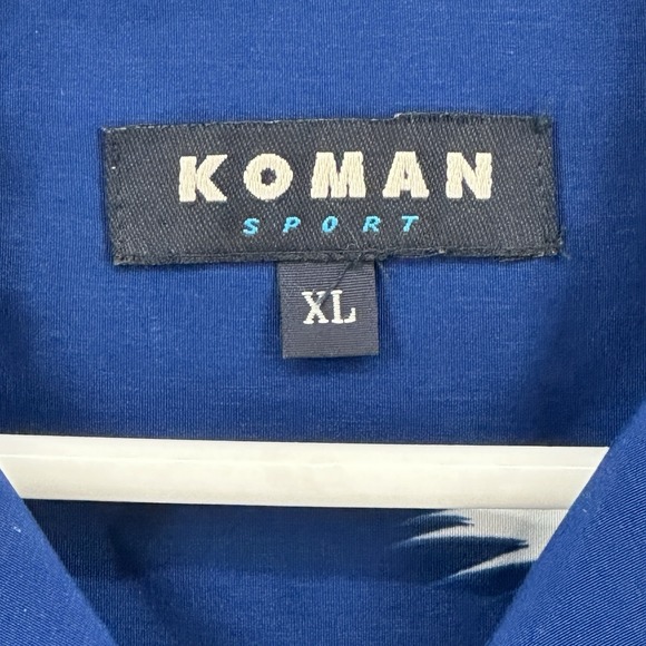 Koman Sport Hawaiian Shirt Mens XL Classic Beach Car Floral Corvette Vintage - Picture 3 of 9